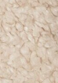 Tissu beige clair, texturé avec une surface douce et duveteuse comportant un mélange de petites fibres irrégulières. A l'air chaud et confortable.