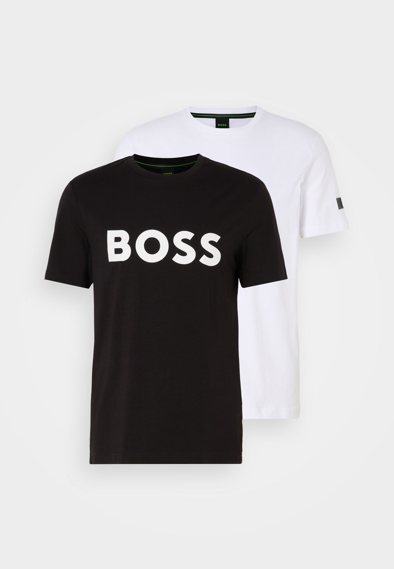 Boss T-shirt print zwart
