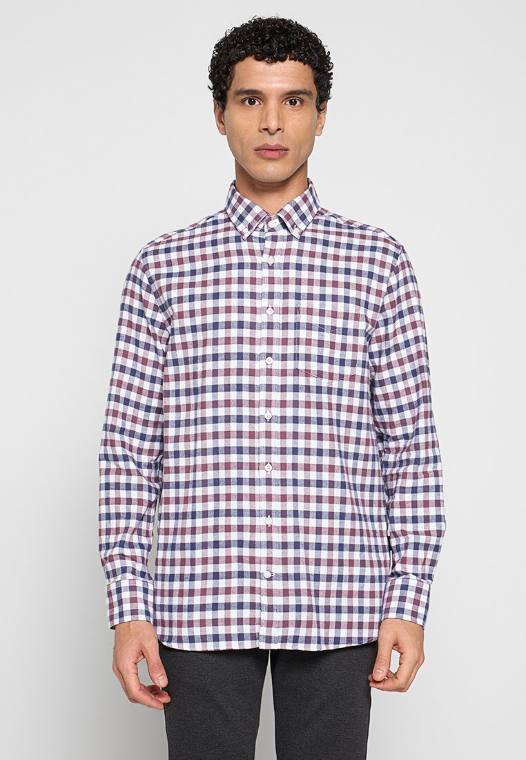 Bugatti Overhemd bordeauxrood