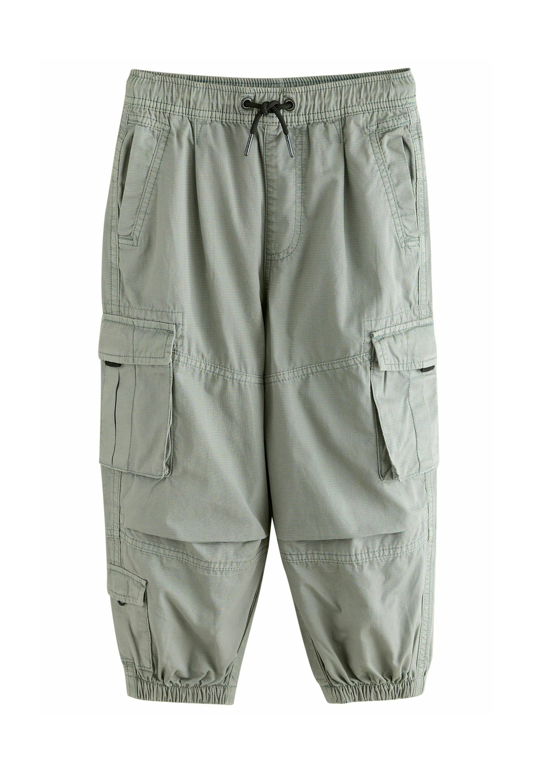 Pantalones Cargo Con Forro Para Niños - 100% Algodón, Cintura Elástica, Bolsillos