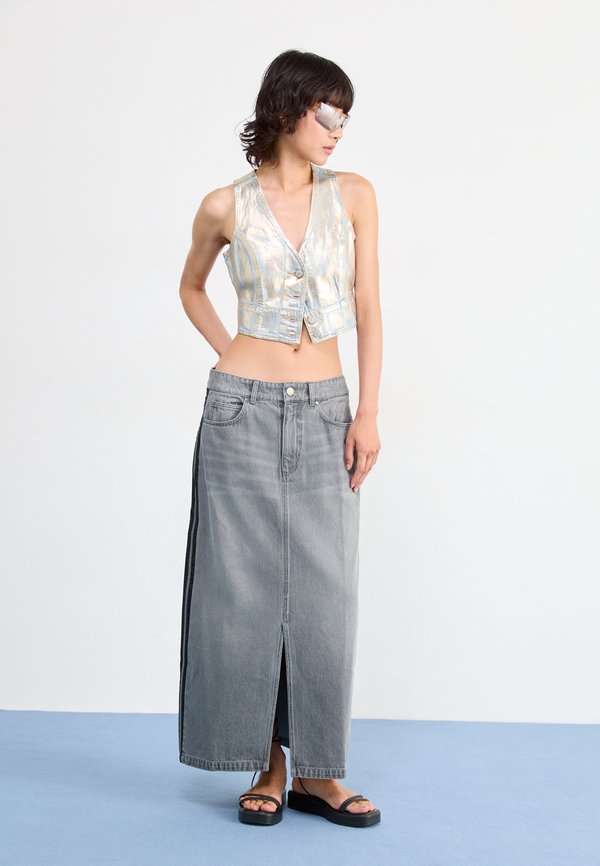 LONG SKIRT - Denim skirt4