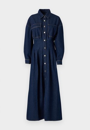 FRAME THE NIPPED DRESS - Džinsinė suknelė - dark blue denim