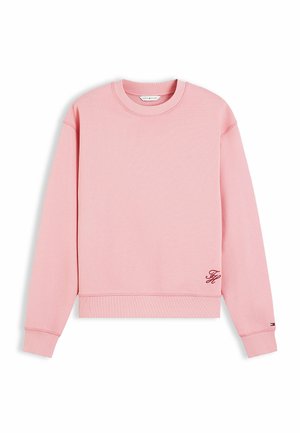 Tommy Hilfiger, TOMMY HILFIGER TONAL LOGO CREW NECK SWEATSHIRT - Sweatshirt - carnation pink