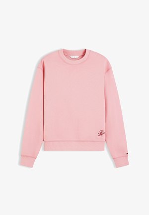 Tommy Hilfiger, TOMMY HILFIGER TONAL LOGO CREW NECK SWEATSHIRT - Felpa - carnation pink