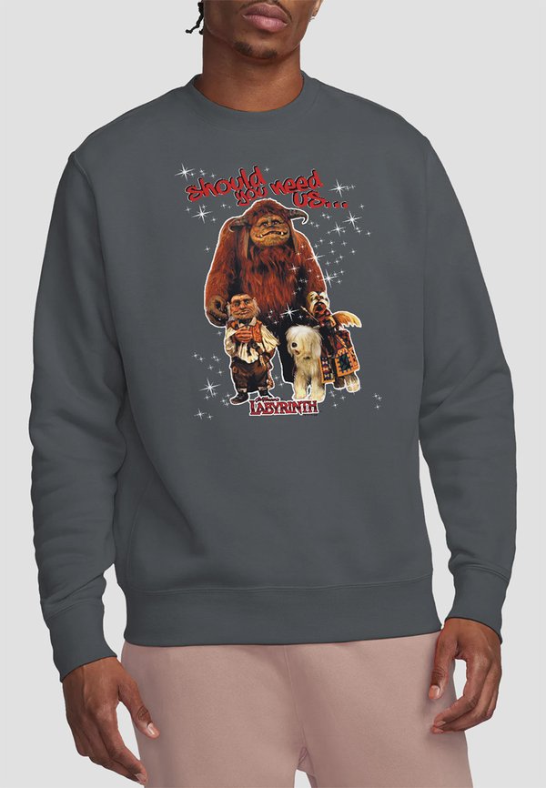 LABYRINTH SHOULD YOU NEED US - Sweatshirt - anthracite