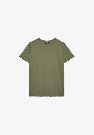 Stradivarius, BASIC T-SHIRT 06510668 - Basic T-shirt - khaki