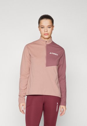 MULTI CLIMACOOL 1/2 ZIP  - Long sleeved top - warm clay