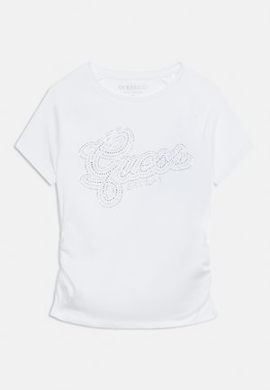 Guess, KIDS TEENS - Nyomott mintás póló - pure white