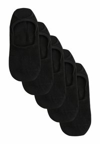 Mustad mustamised sokid viiepakendis, millel on sile tekstuur, elastsed avad ja saumatult disain, et kanda neid diskreetselt.
