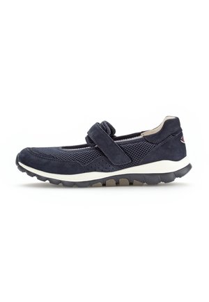 ROLLINGSOFT - Ankle strap ballet pumps - blue