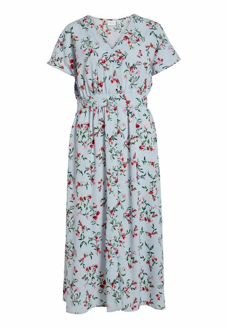 Vila Blousejurk blauw Vila Blousejurk blauw