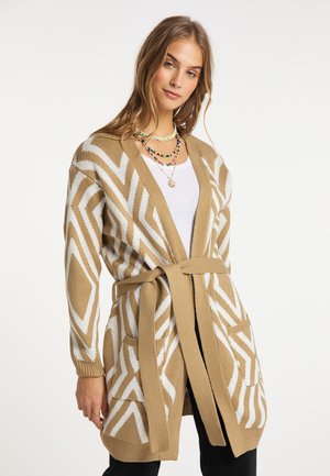 IZIA MAHISHA - Cardigan - beige wollweiss