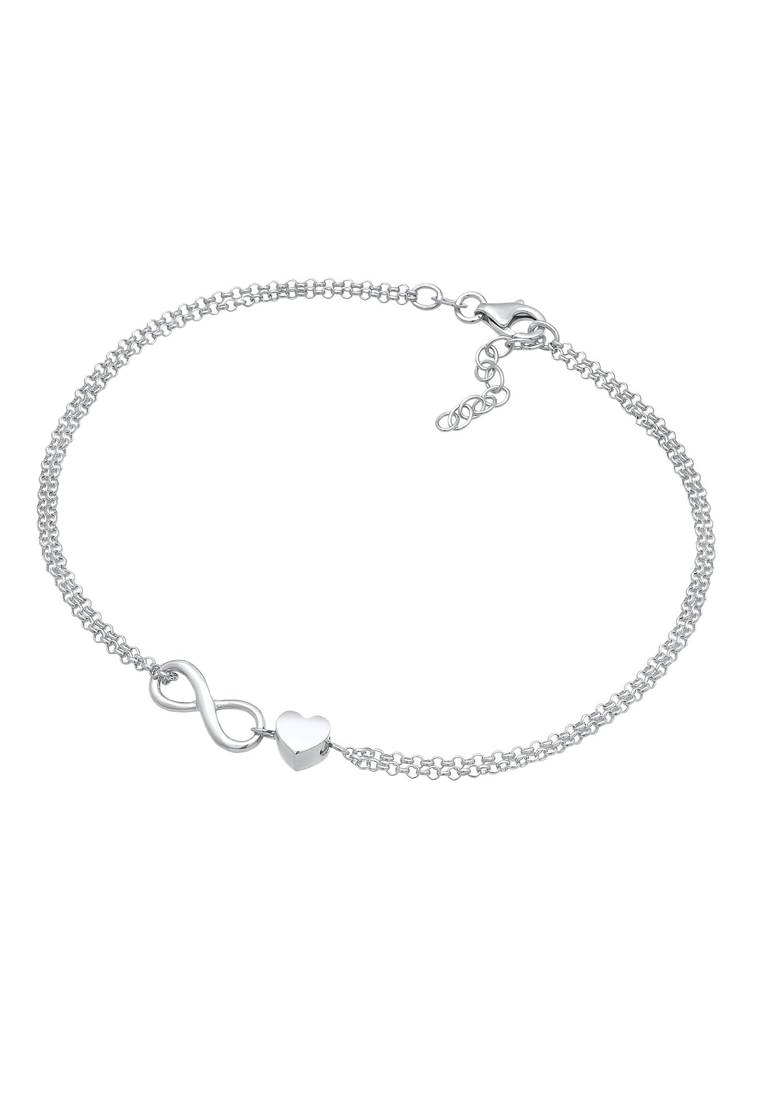 Elli INFINITY LOVE BASIC - Enkelbandjes - silber/zilverkleurig - Zalando.nl