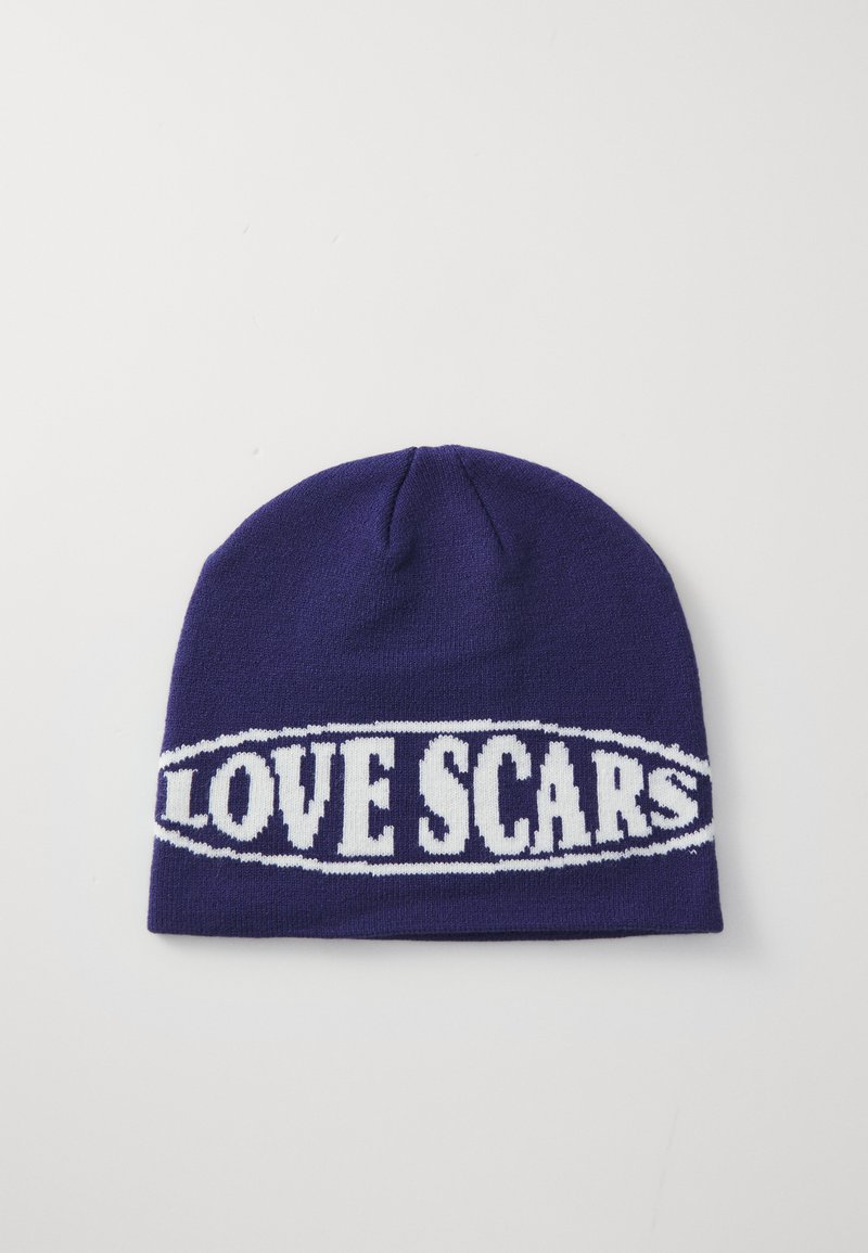 Love Scars ROUND LOGO BEANIE UNISEX - Bonnet - midnight purple