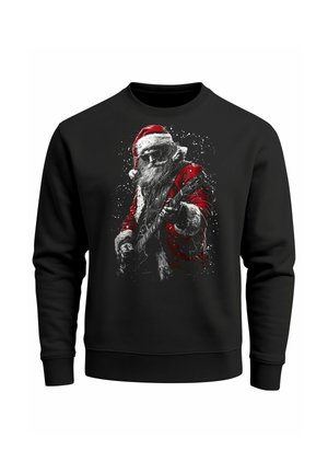 AUFDRUCK WEIHNACHTSOUTFIT - Sweatshirt - schwarz