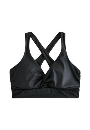 Next, DD+ WRAP FRONT MEDIUM IMPACT DRY TECH SPORTS BRA - Bustier - black