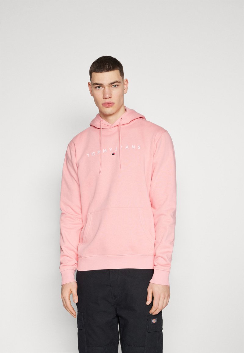 Tommy Jeans LINEAR LOGO - Felpa - tickled pink