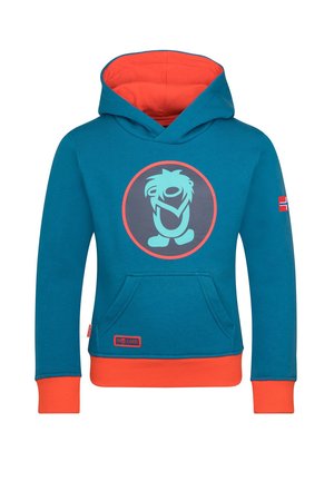 TROLLKIDS, KIDS TROLL SWEATER UNISEX - Hoodie - summernight blue/red clay
