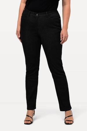 Ulla Popken, Vaqueros slim fit - black denim