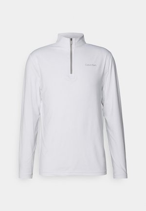 Calvin Klein Golf NEWPORT HALF ZIP - Majica z dolgimi rokavi - white