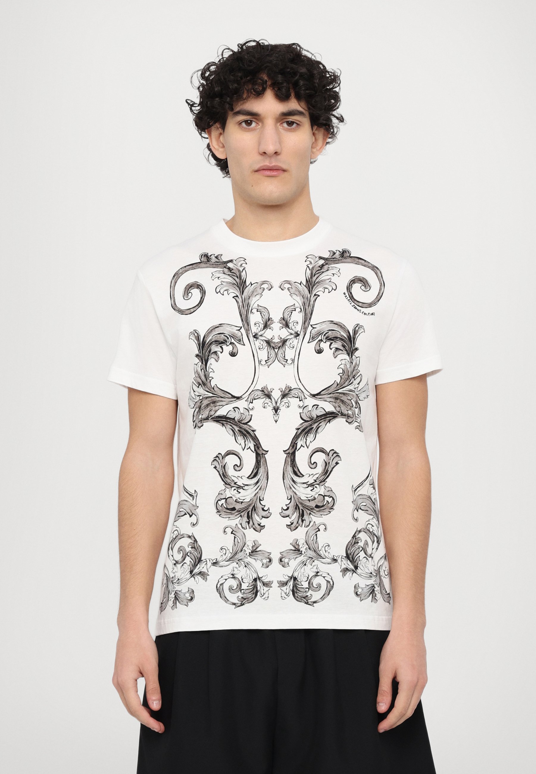 Versace Jeans Couture BAROCCO OUTLINE - Print T-shirt