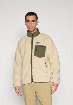 CLASSIC RETRO-X - Fleecejacka - dark natural/basin green