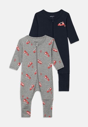 NBMNIGHTSUIT FIRETRUCK 2 PACK - Pižama - grey melange