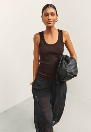 Next, Top - chocolate brown