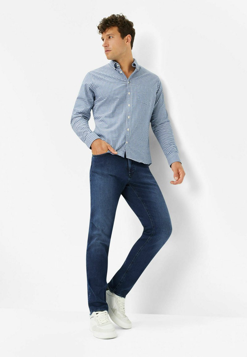 BRAX STYLE COOPER - Jeans slim fit - ocean blue used