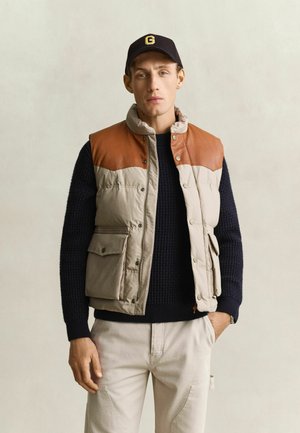 GANT, GANT HIKING VEST - Bodywarmer - mist taupe