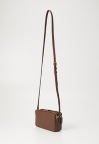 Lauren Ralph Lauren LEATHER MEDIUM WITLEY CROSSBODY WALLET - Torba preko tijela - dark mahogany