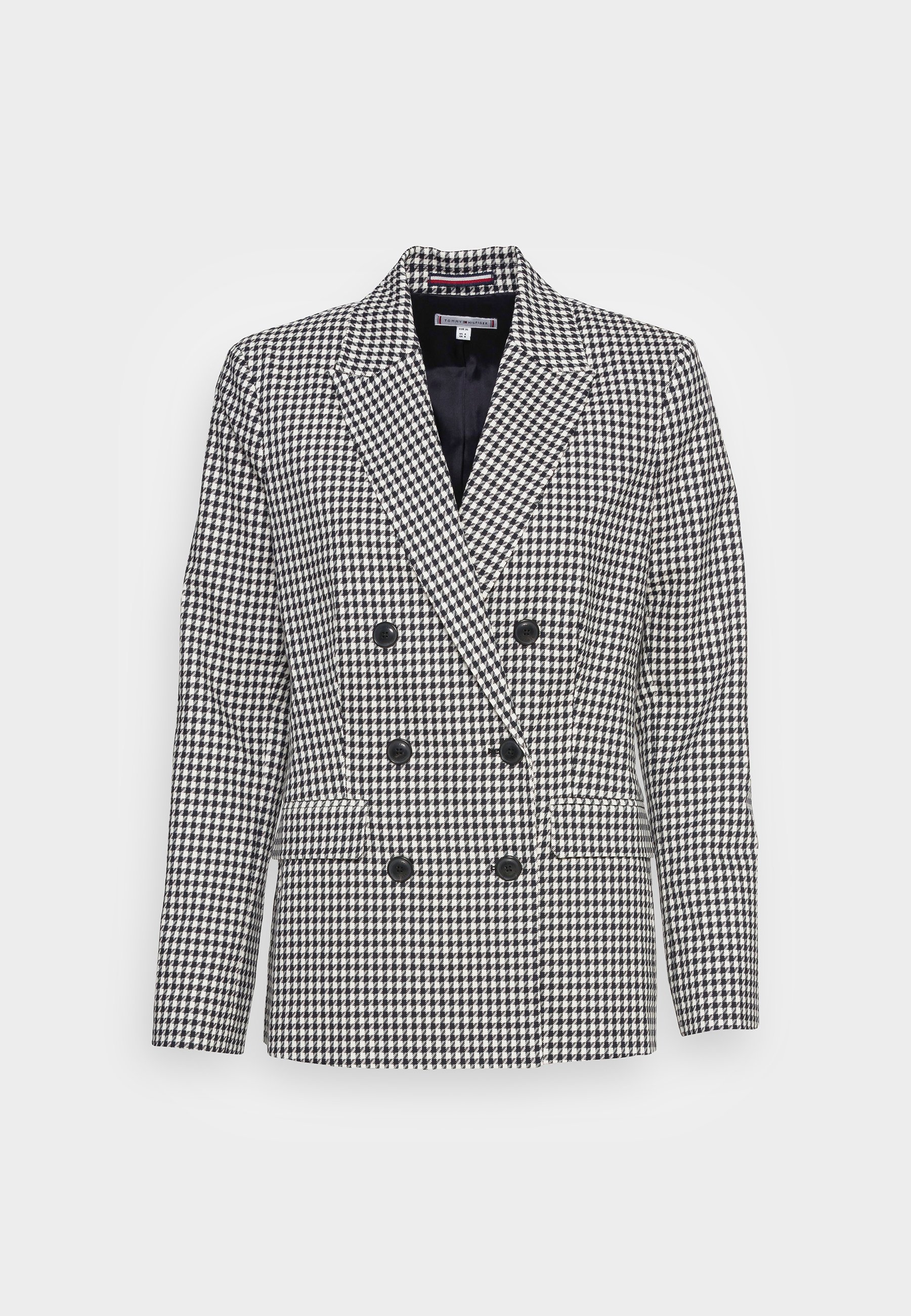 houndstooth oversized blazer