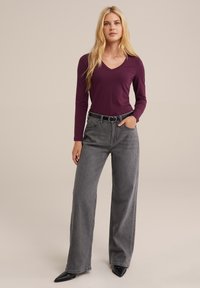 WE Fashion Langarmshirt - violet