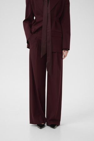 PAULA PANTS - Bukse - aronia