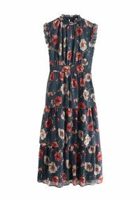 Next PRINTT HIGH NECK TIERED - Velika haljina - navy blue floral