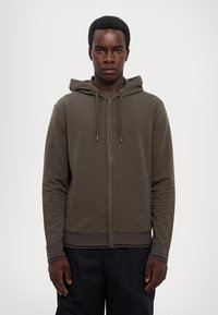 Armani Exchange Felpa con zip - black olive