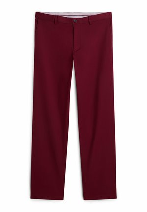 Tommy Hilfiger, TOMMY HILFIGER DOVER REGULAR STRAIGHT OPEN STRUCTURED CHINOS - Pantalones - burgundy