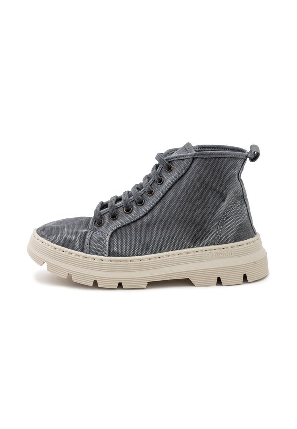 Plateaustiefelette - gris enz