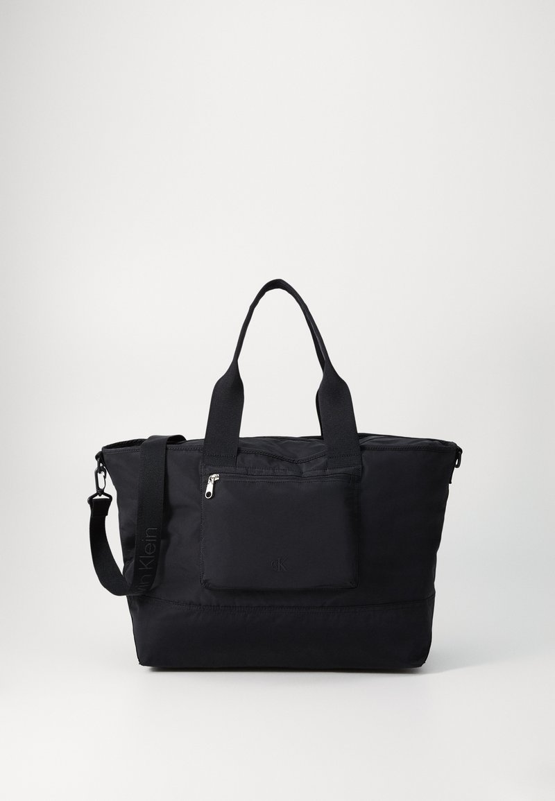 Calvin Klein Jeans OVER WEBBING TOTE UNISEX - Shoppingveske - black