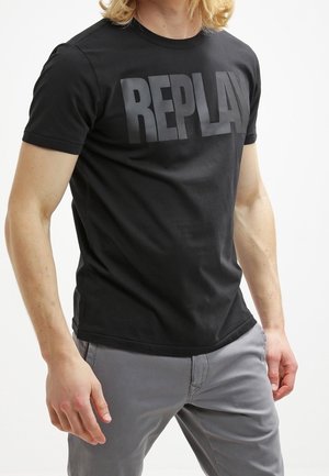 T-shirt con stampa - black