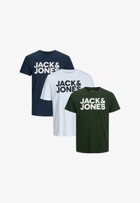 Non sélectionné, weiß blau grün