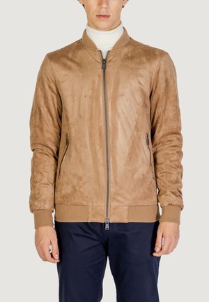 Giacca in similpelle - dark beige