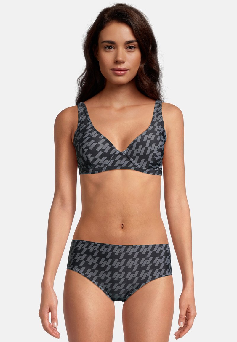 BECO the world of aquasports - ZEBRA VIBES SET - Bikini - schwarz grau, Enlarge