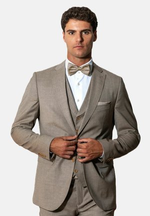 Real Guys, SET BESTEHEND AUS FLIEGE UND EINSTECKTUCH - Mouchoir de poche - beige