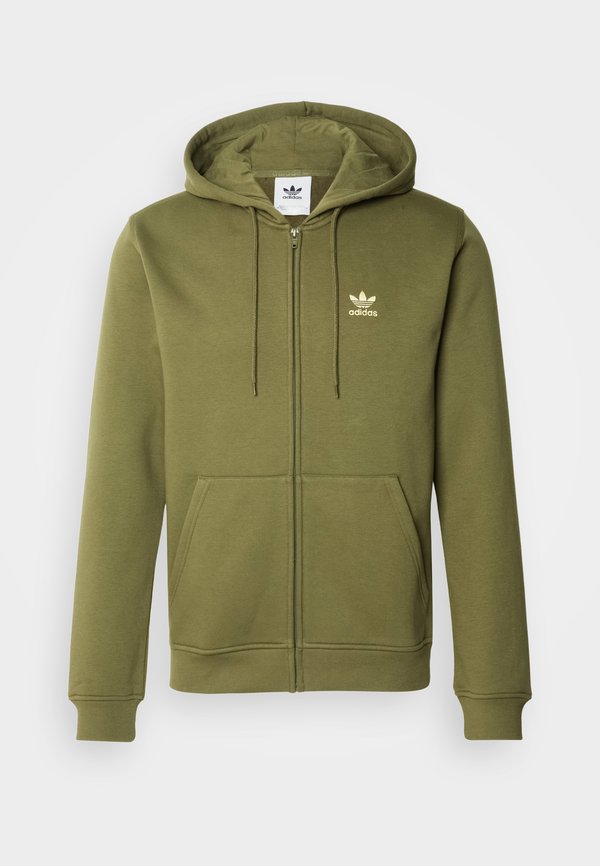 Zip-up sweatshirt - olive strata4