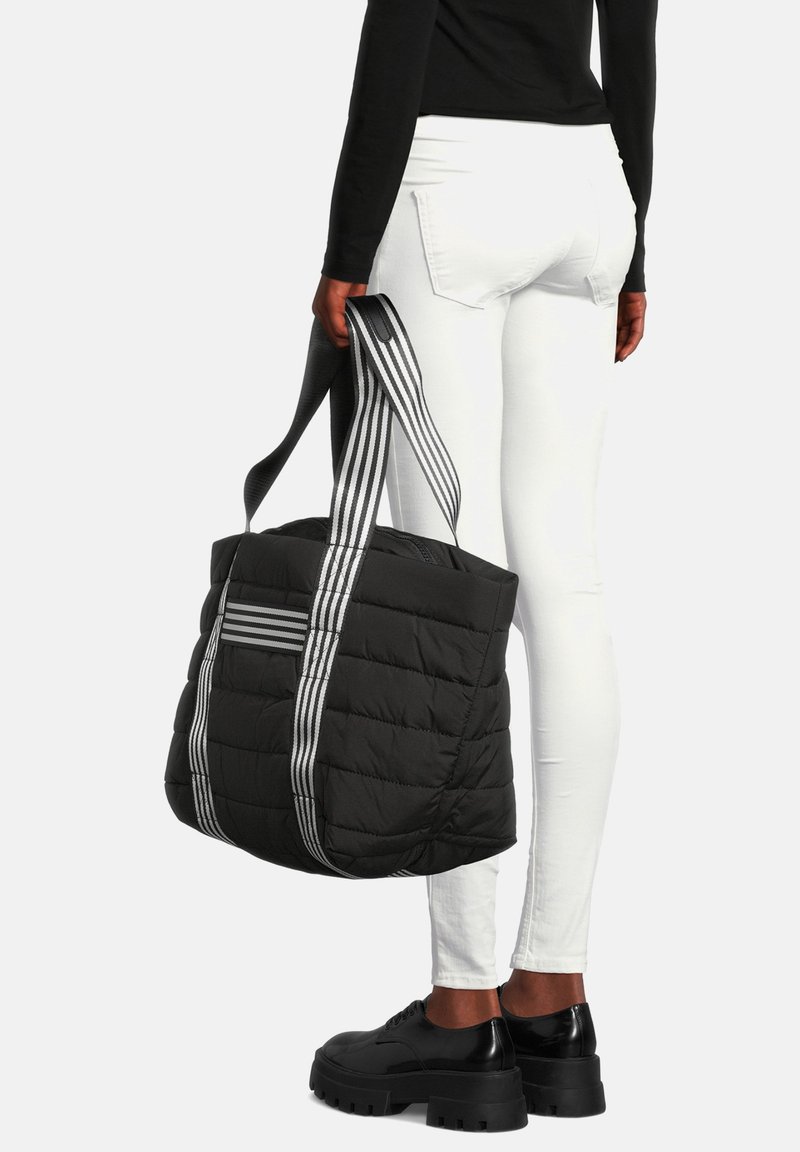 Damen Handtaschen | Cartoon MIT STEPPUNGEN Shopping Bag schwarz weiß/schwarz - AW51260 Damen Handtaschen | Cartoon MIT STEPPUNGEN Shopping Bag schwarz weiß/schwarz - AW51260