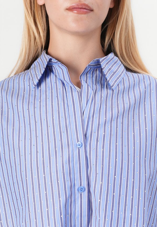 ONLOREGON ALVA RHINESTONE SHIRT - Button-down blouse - persian jewel2