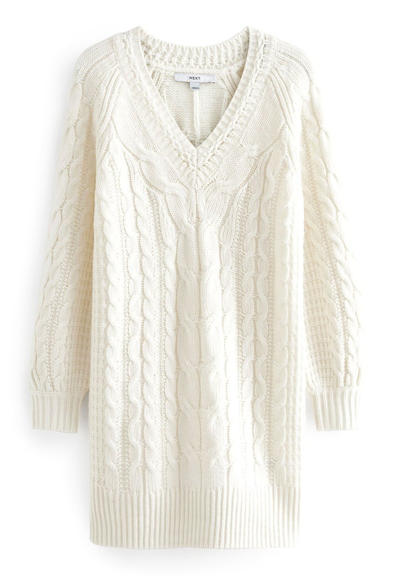 Next Gebreide jurk crème Next Gebreide jurk crème
