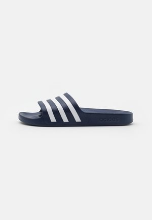 ADILETTE AQUA - Chanclas de baño - dark blue/footwear white