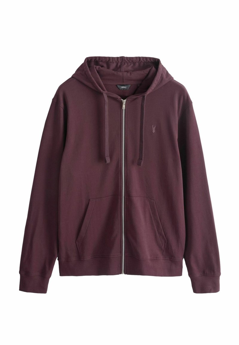 Next LIGHTWEIGHT HOODIE - Sudadera con cremallera - fig brown